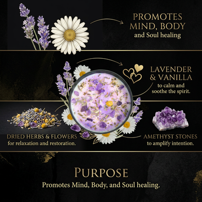 Healing Ritual Candle — 8‑oz Recovery & Wellness Candle