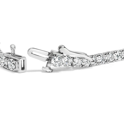 14K White Gold 6.00 Cttw Lab Grown Diamond Classic Tennis Bracelet  - 7.25"