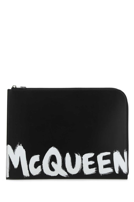ALEXANDER MCQUEEN Mini Leather Document Holder