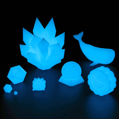 Glow-in-the-dark Blue 1.75mm PRO-3 PETG Filament, 1kg — photo 8 of 8