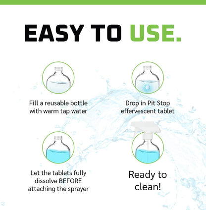 WASH&WHIPS Pit Stop Glass Cleaner / All Surface Cleaner Refill Tablets (Makes 5 Gallons) — photo 3 of 10