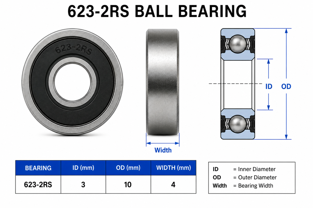 HoneyBadger Chrome Steel Bearings