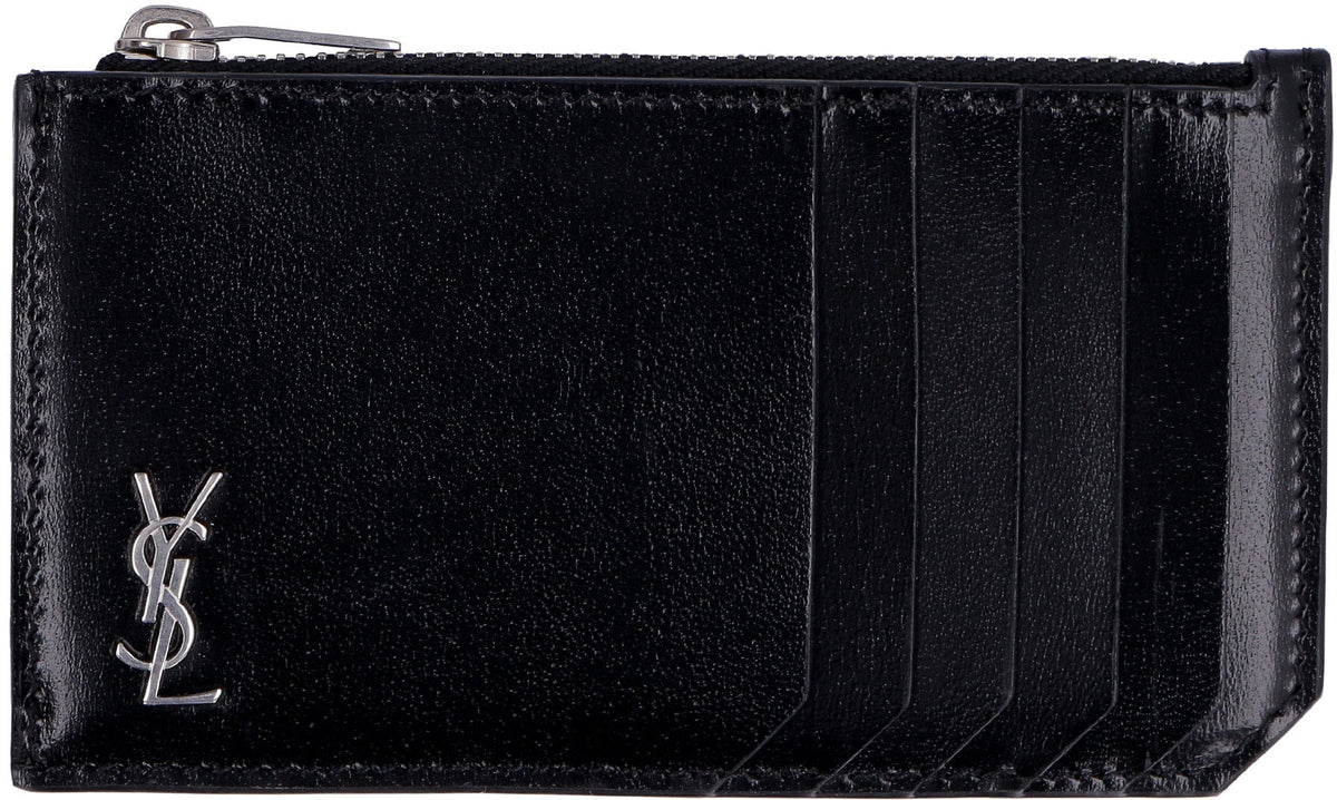 SAINT LAURENT Mini Logo Plaque Purse