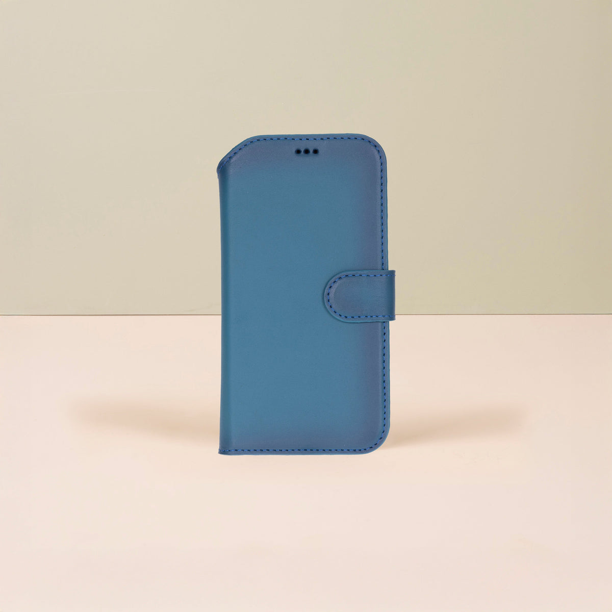 Premium Leather iPhone Air Wallet Case – Blue - Austin