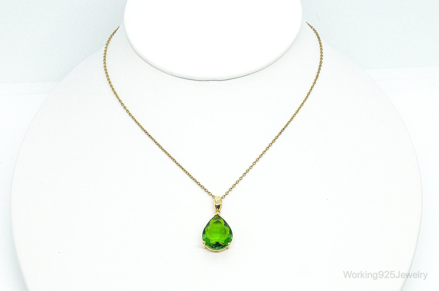 Designer STAUER Period Gold Vermeil Sterling Silver Necklace