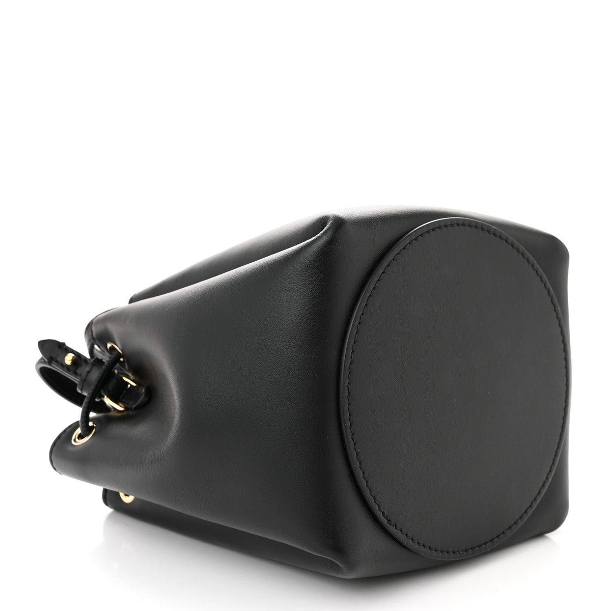 Burberry Calfskin Monogram Motif TB Bucket Black