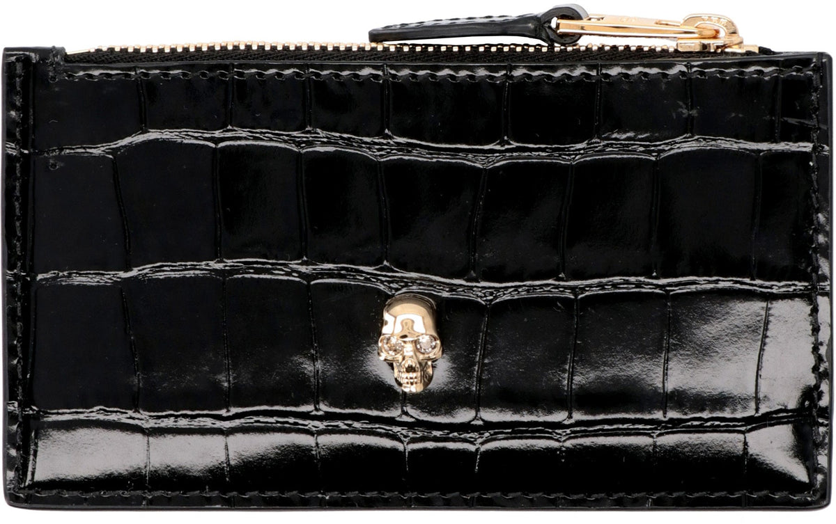 ALEXANDER MCQUEEN Mini Leather Card Holder