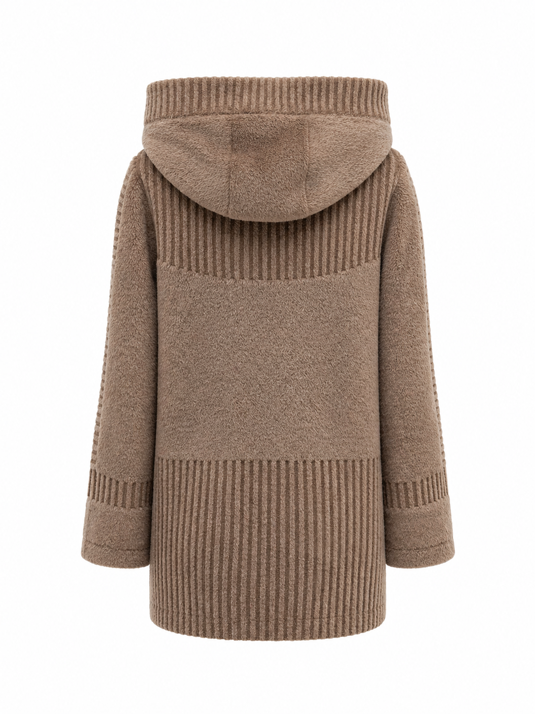 Reversible Faux Fur & Suede Jacket with Hood