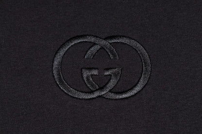Gucci GG T-Shirt Without Collar 'Black' – Luxury Cotton Tee