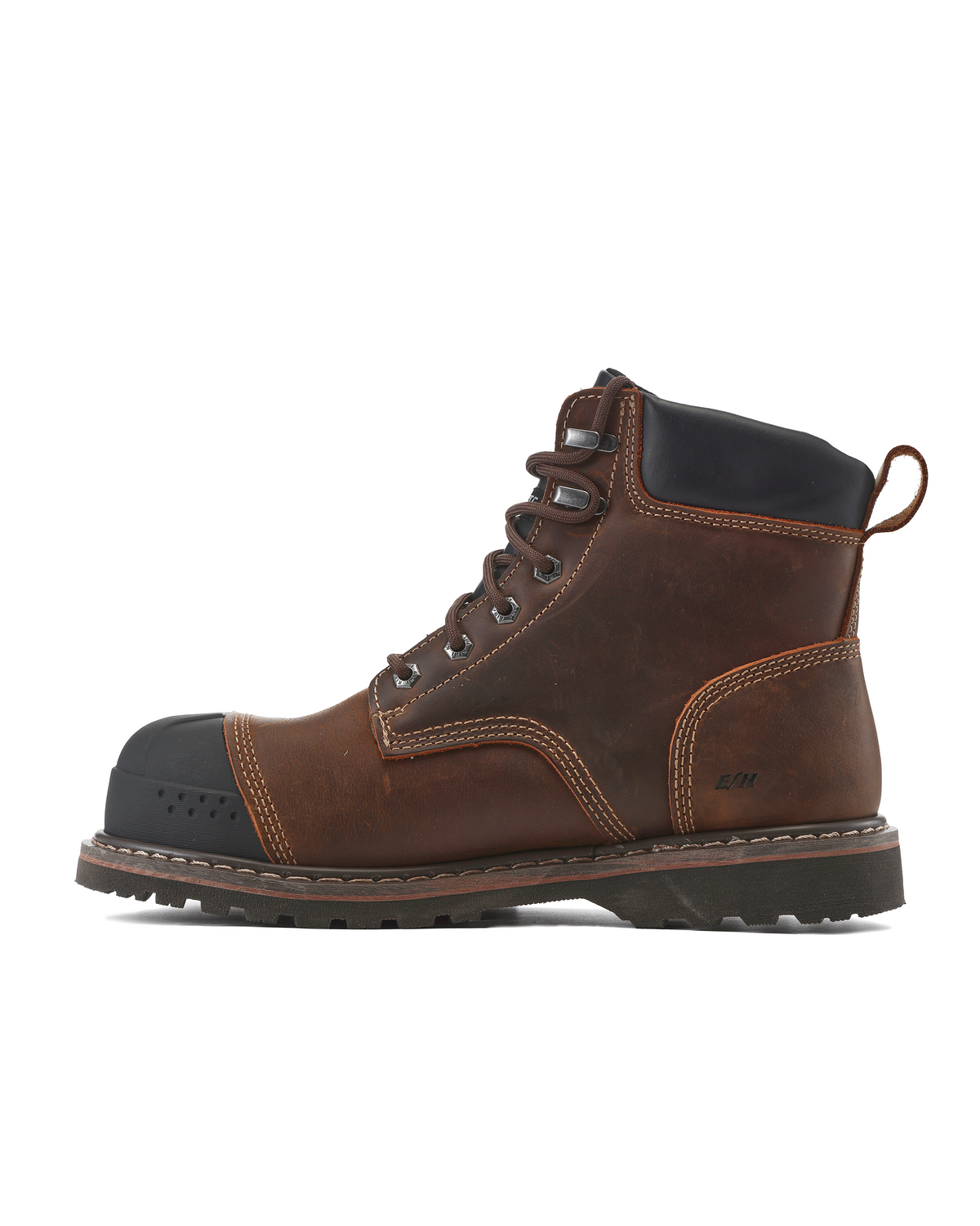 Kiwi Premium Brown Crazy Horse 6" Composite Toe Waterproof Cap-Toe Work Boots [69100]
