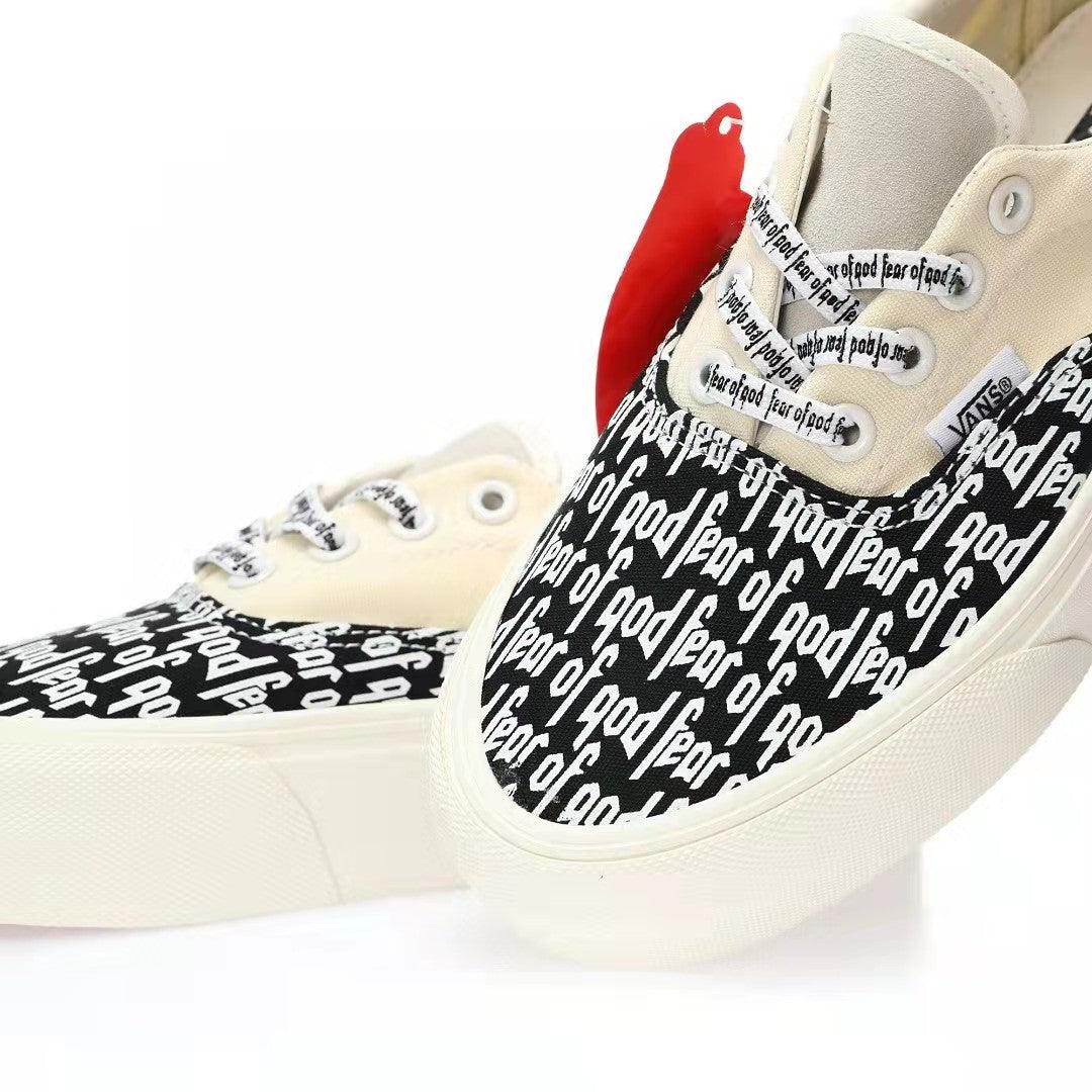 Fear of God x Vans Authentic Platform Low 'White/Black FOG'