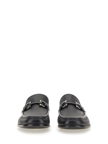 Ferragamo Ornament Gancini Hook Moccasins for Men