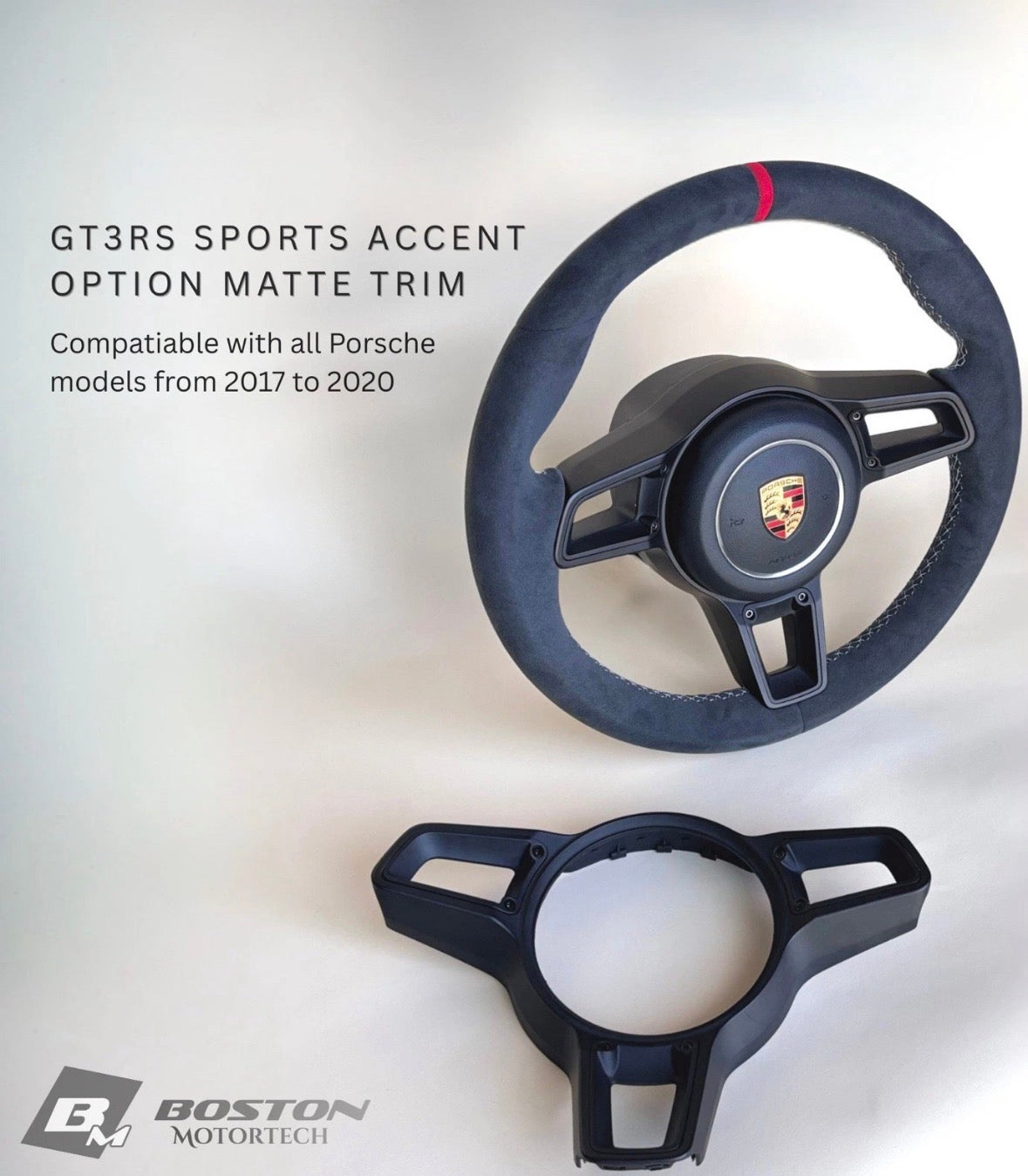 Manual Porsche 991.2 Steering wheel in Red