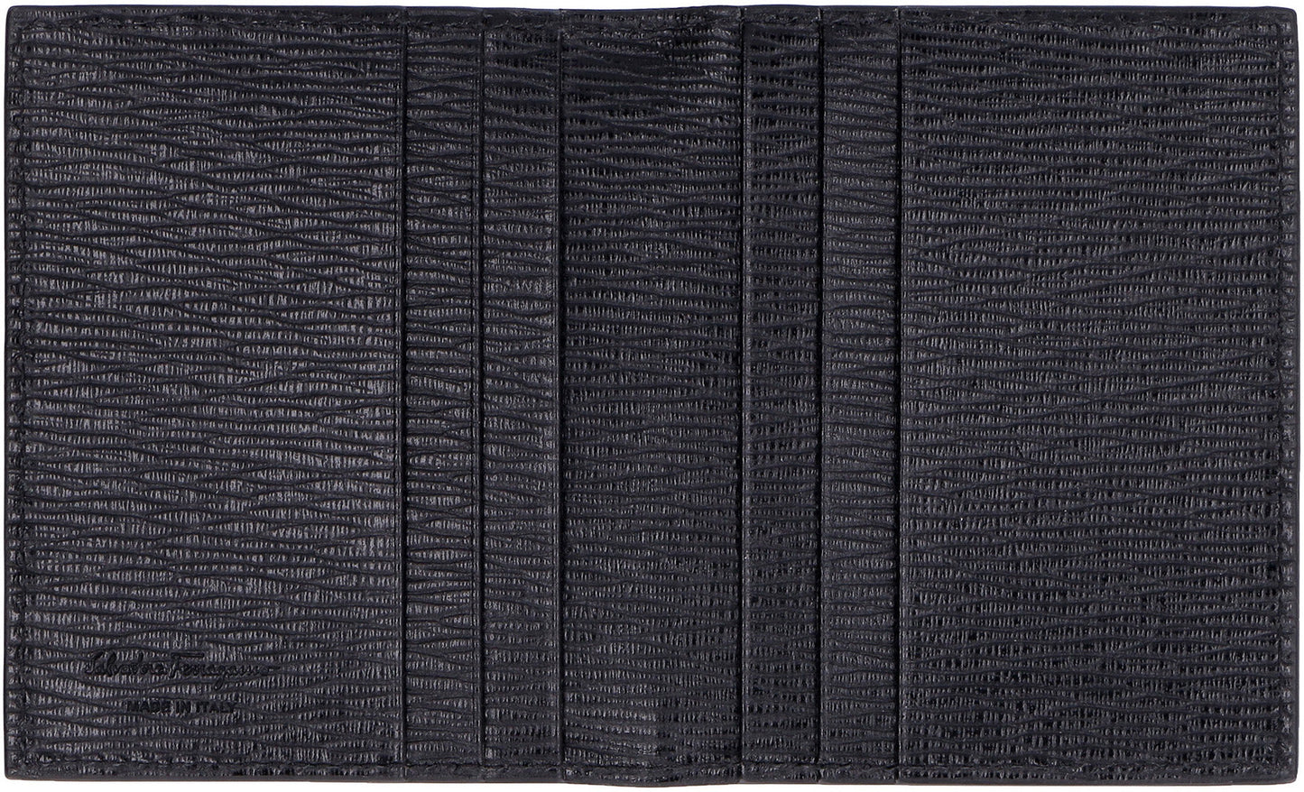 Ferragamo Leather Card Holder with Gancini Hook - 8cm x 10cm