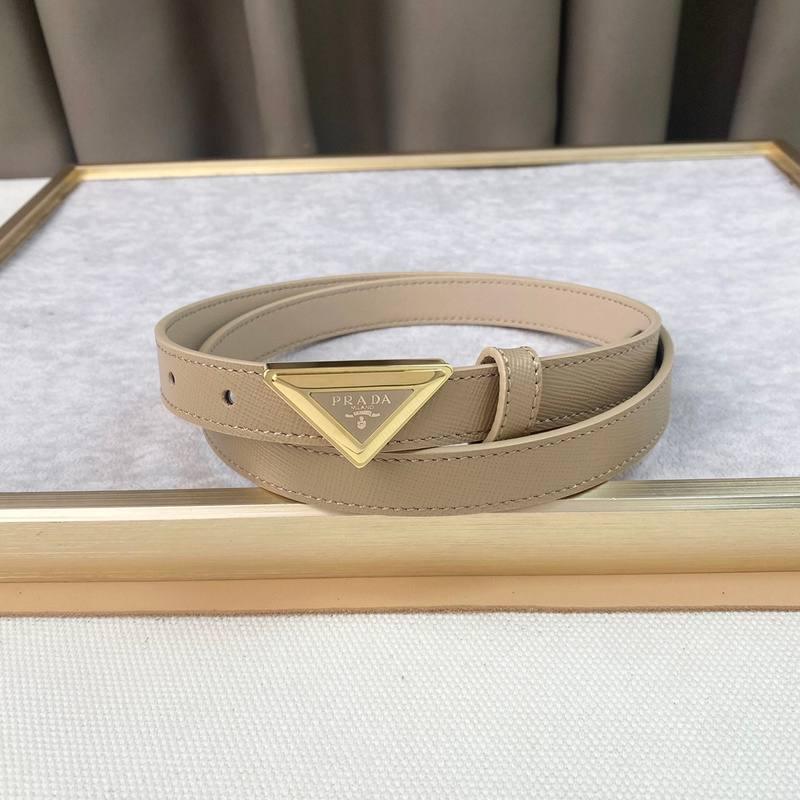 Prada Saffiano leather belt 'Sand Beige'