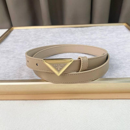 Prada Saffiano leather belt 'Sand Beige'