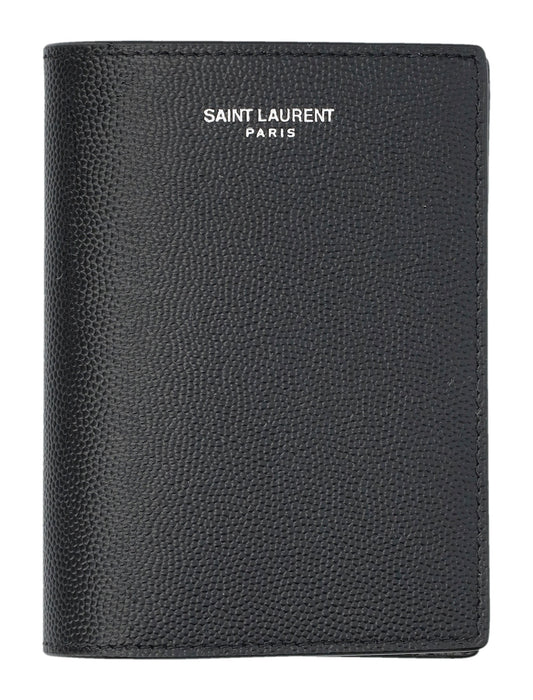 SAINT LAURENT Vertical Bi-Fold Wallet - FW25