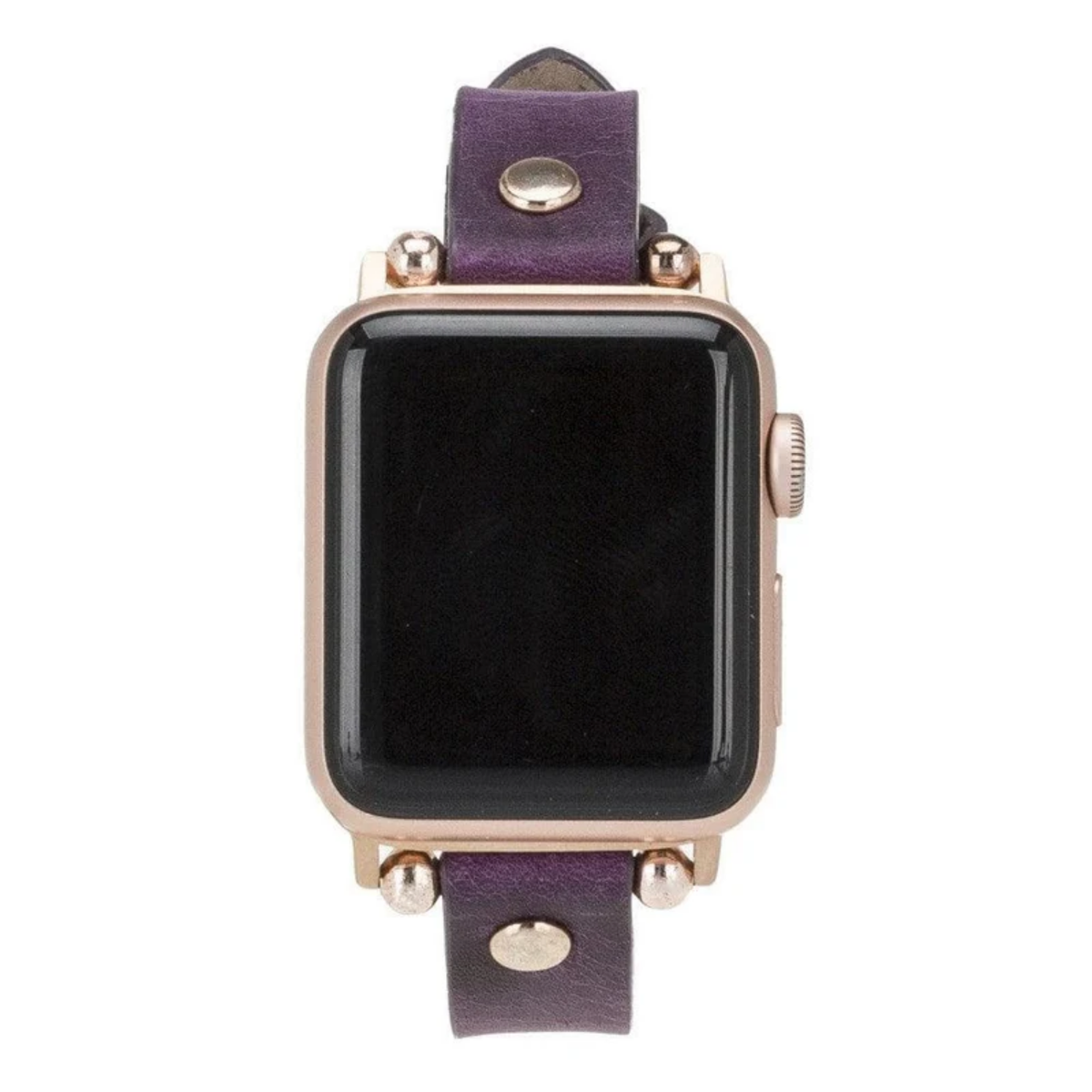 Apple Watch Deep Purple Leather Strap - Detroit