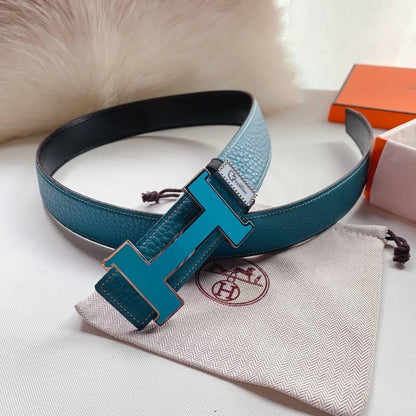 Hermes Men Blue Buckle Belt 'Blue'