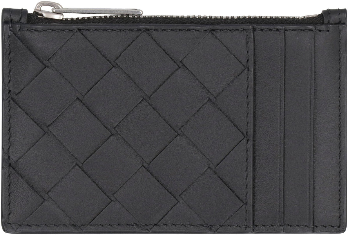 BOTTEGA VENETA Intrecciato Mini Leather Card Holder