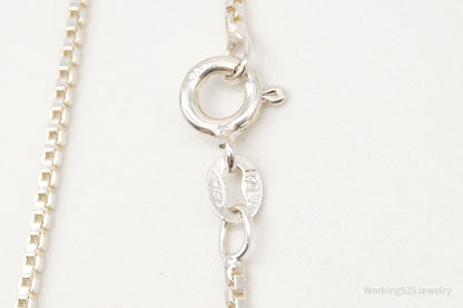 Vintage Prasiolite Dragonflies Sterling Silver Necklace