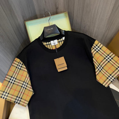 Burberry T-Shirt Without Collar 'Black & Beige'