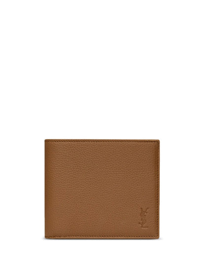 SAINT LAURENT Mini Leather Wallet & Card Holder
