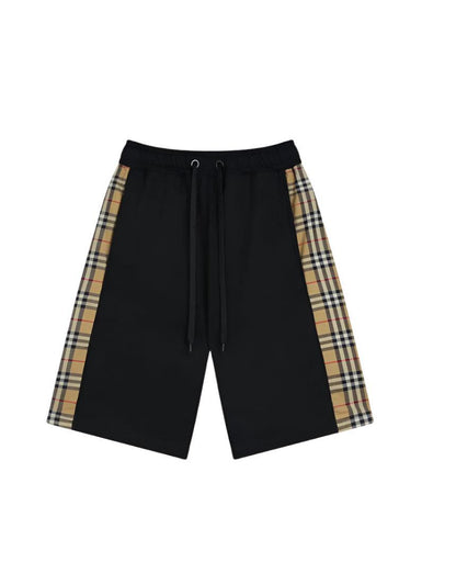 Burberry Men's Striped Cotton Knit Basketball Shorts 'Black/Beige'