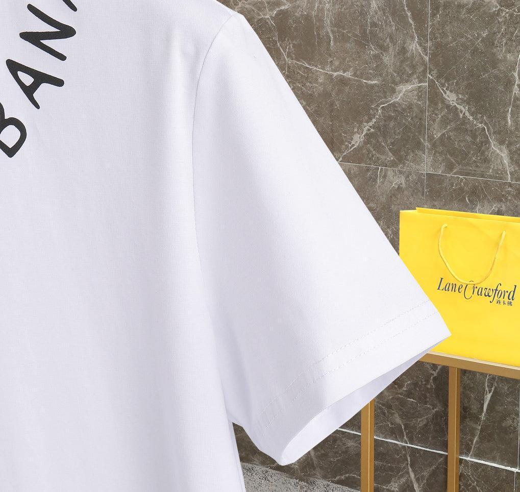 Dolce & Gabbana T-Shirt Without Collar 'White & Black'