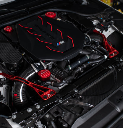RENNELEMENT G90/G99 M5 3.5” Dry Carbon Fiber Front Mount Intake System