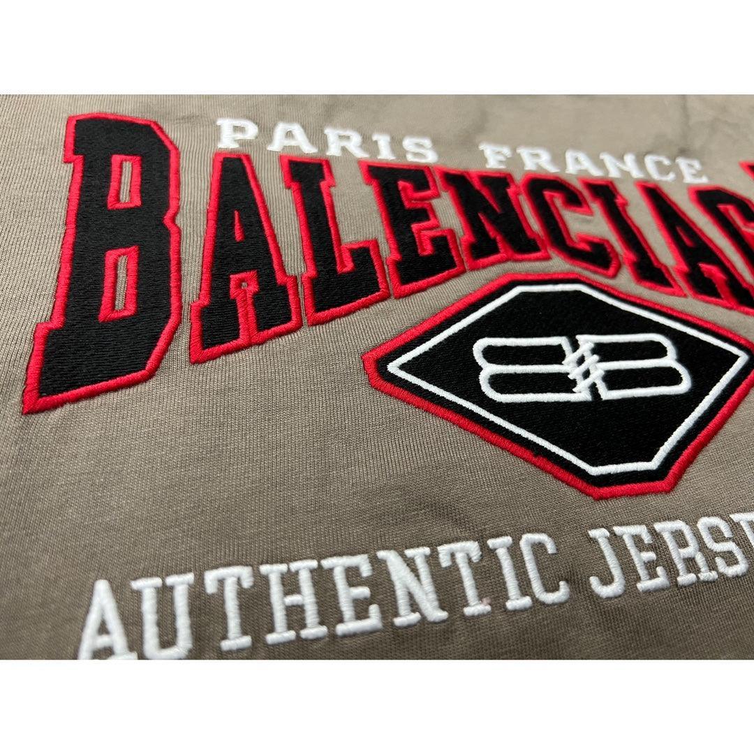 Balenciaga Brown T-Shirt Without Collar