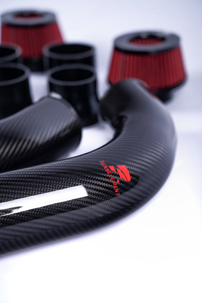 RENNELEMENT G90/G99 M5 3.5” Dry Carbon Fiber Front Mount Intake System
