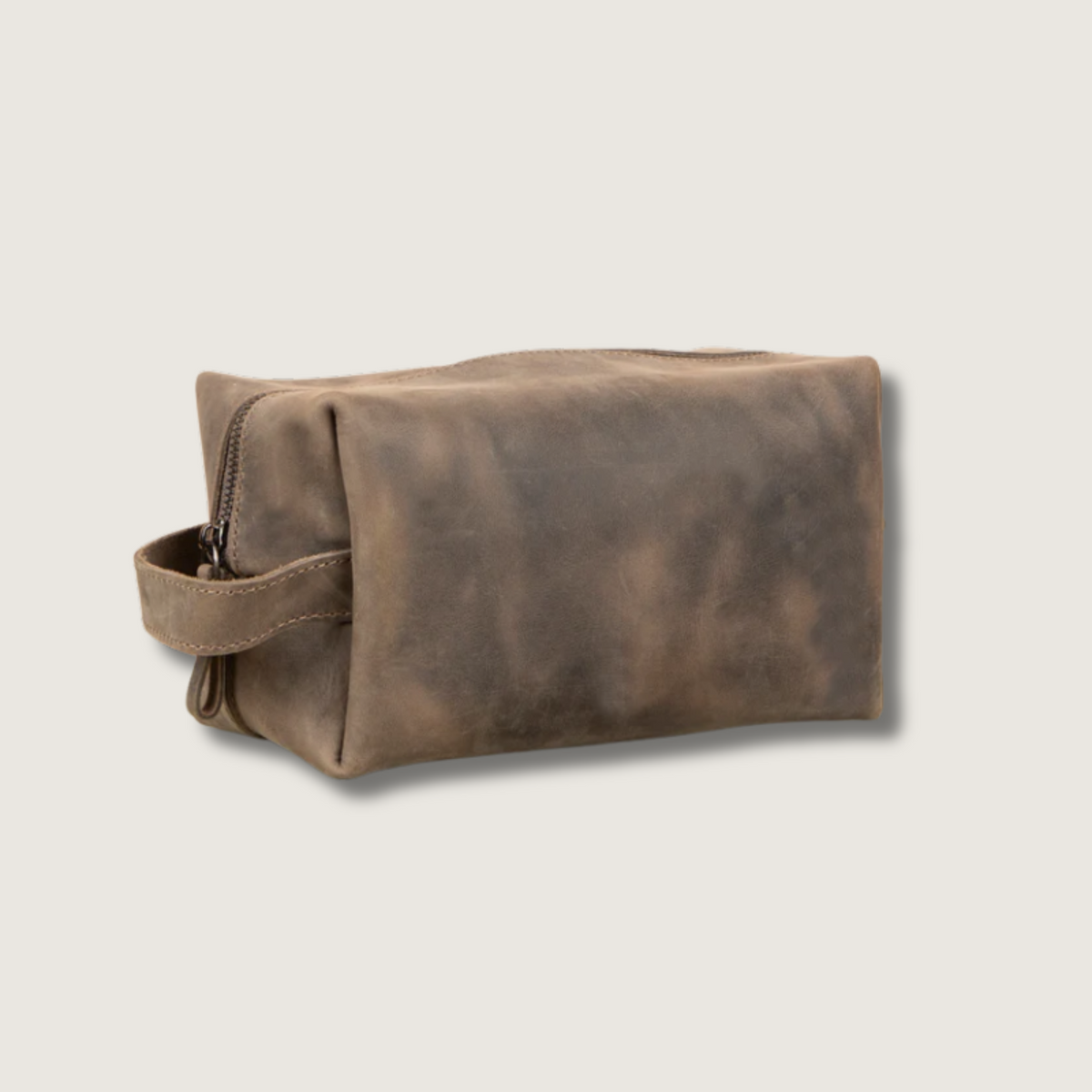 Handmade Leather Makeup Bag - Brown- Minneapolis