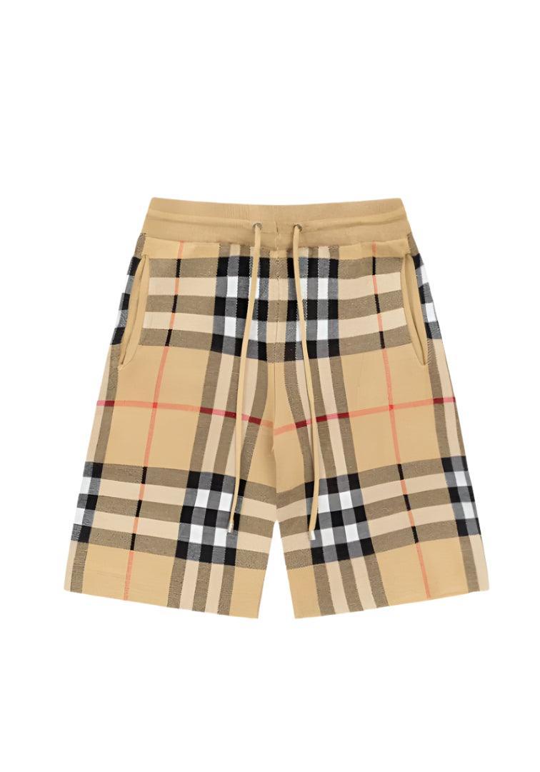 Burberry Men's Striped Cotton Knit Basketball Shorts 'Beige'