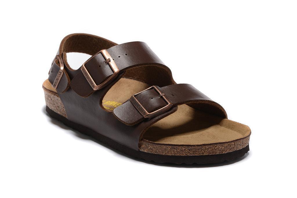 Birkenstock Milano Birko-Flor Sandals 'Dark Brown'