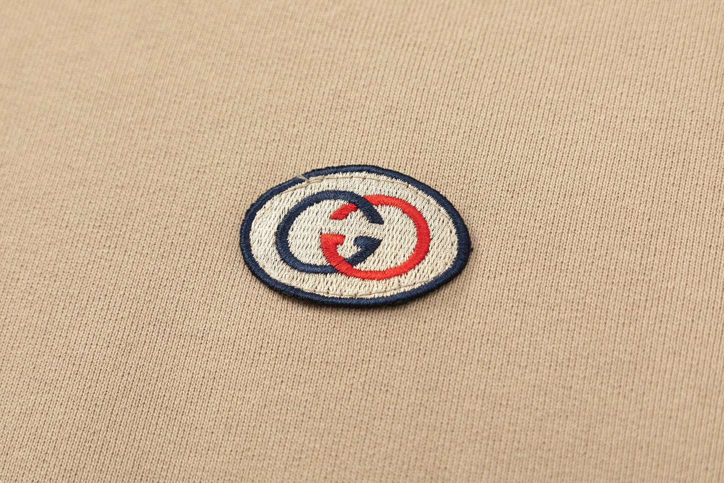 GUCCI Stripe-detail Gg Hoodie In Paste