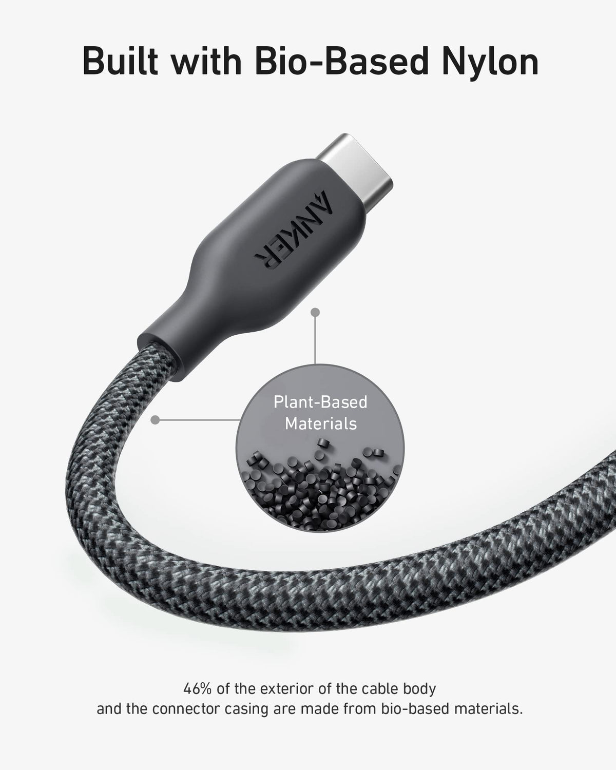 Anker <b>543</b> USB C to USB C Cable (240W, 10 ft) — photo 3 of 7