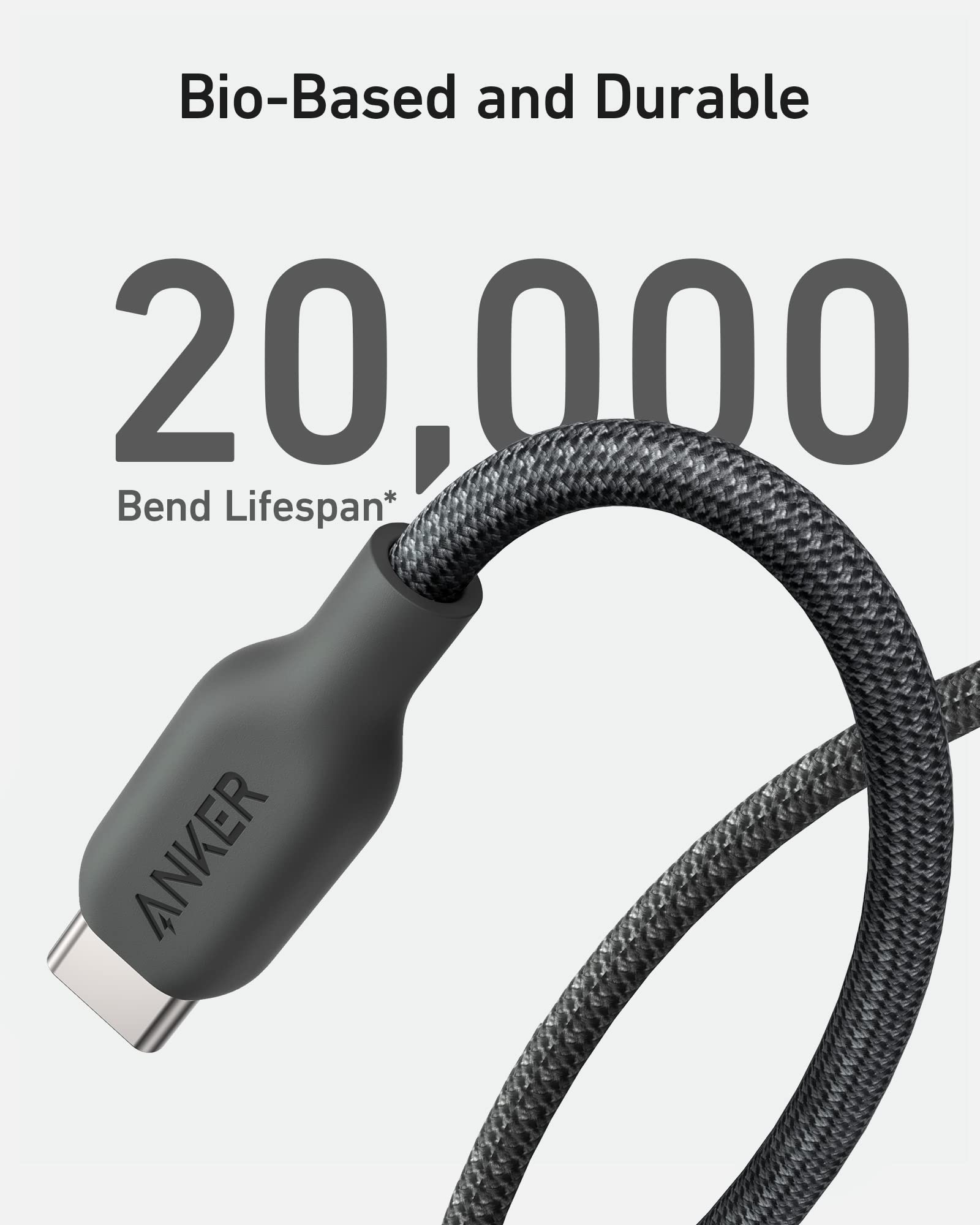 Anker <b>543</b> USB C to USB C Cable (240W, 10 ft) — photo 6 of 7