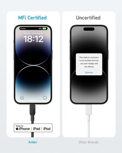 Anker <b>310</b> USB-C to Lightning Cable (6 ft, 2-Pack) — photo 3 of 4
