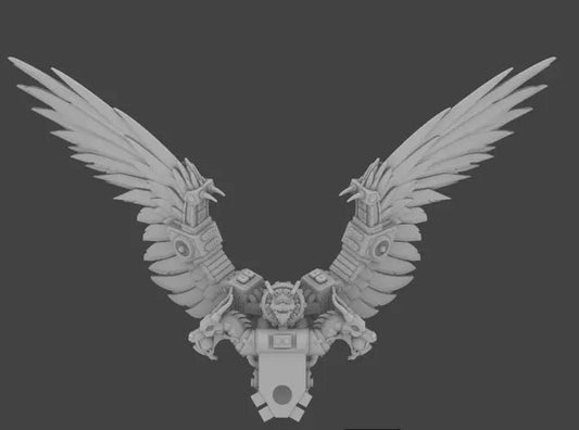 Cyber Samurai V8 Mochila propulsora Rey Dragón – Mejora de miniatura de 28mm (Descarga STL)