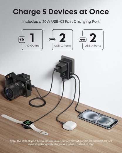 Anker Nano Travel Adapter (5-in-1, 20W, 1-Pack) — photo 9 of 10