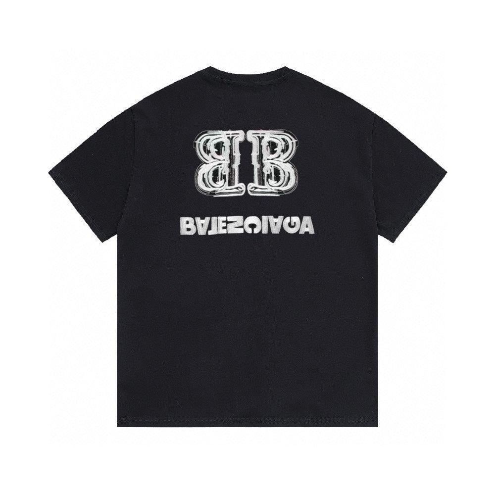 Balenciaga Black T-Shirt Without Collar