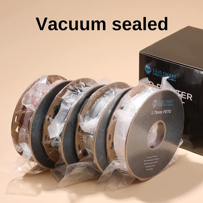 Black, White, Brown, Silver 1.75mm PRO-3 PETG Filament, 500g x 4pack — photo 6 of 6