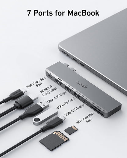 Anker <b>547</b> USB-C Hub (7-in-2, for MacBook) — photo 2 of 7
