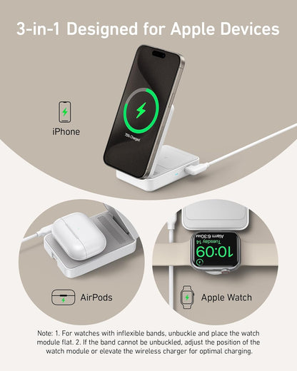 Anker MagGo Wireless Charging Station (Foldable 3-in-1) — photo 5 of 10