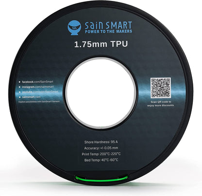 Neon Green, Cyberpunk Color TPU Filament 1.75mm 0.8kg/1.76lb — photo 7 of 7