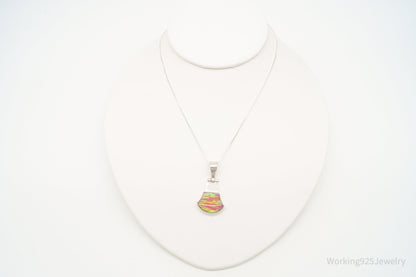 Vintage Mexico Opal 950 Silver Southwestern Necklace