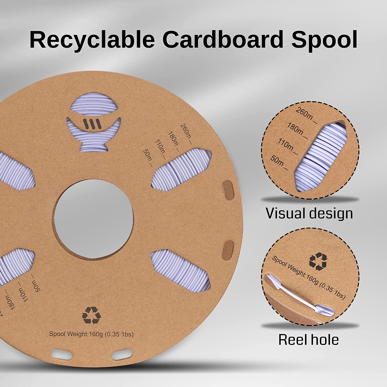 Violet 1.75mm PRO-3 PETG Filament, 1kg — photo 6 of 7