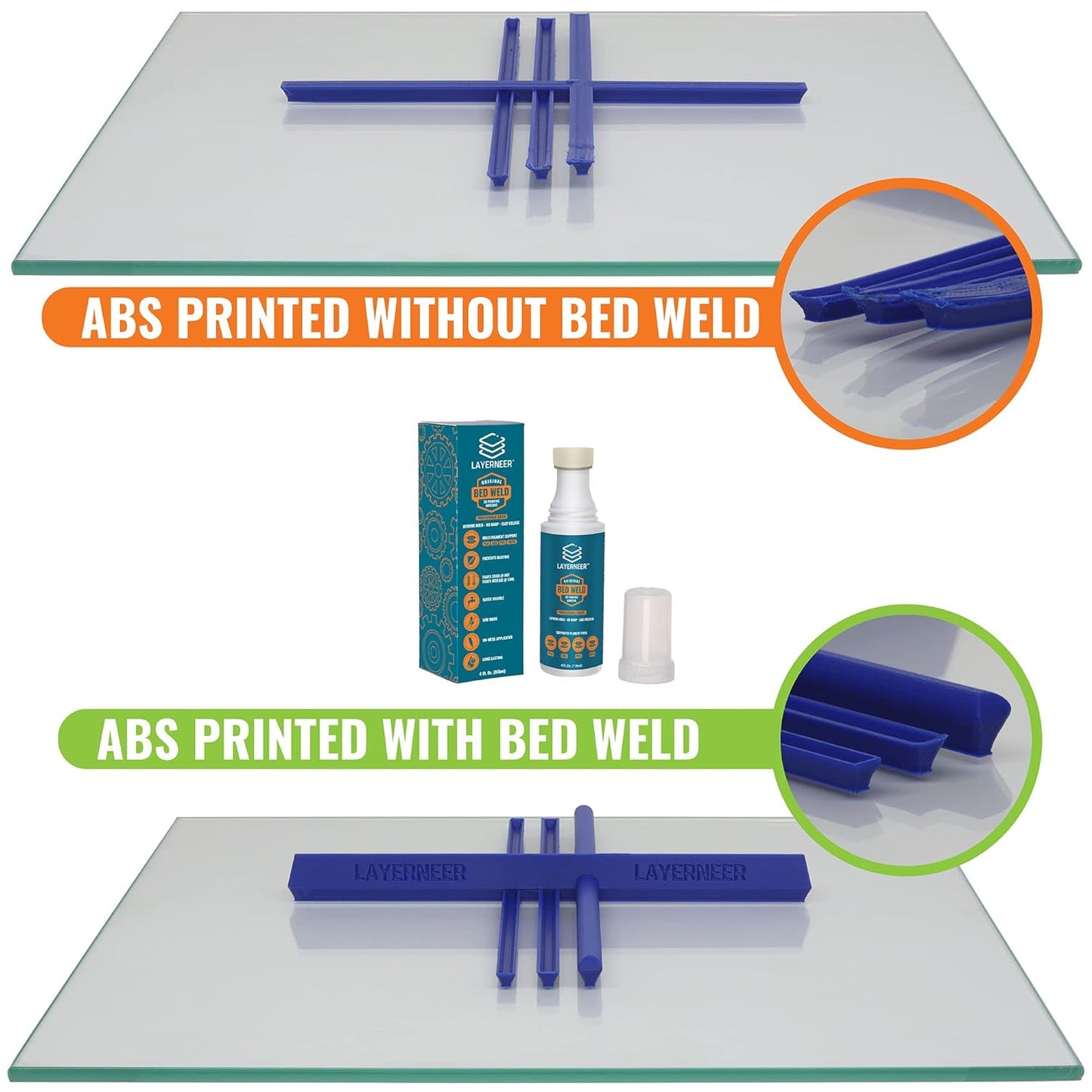 Bed Weld 3D-Drucker-Haftmittel für die Bauplatte