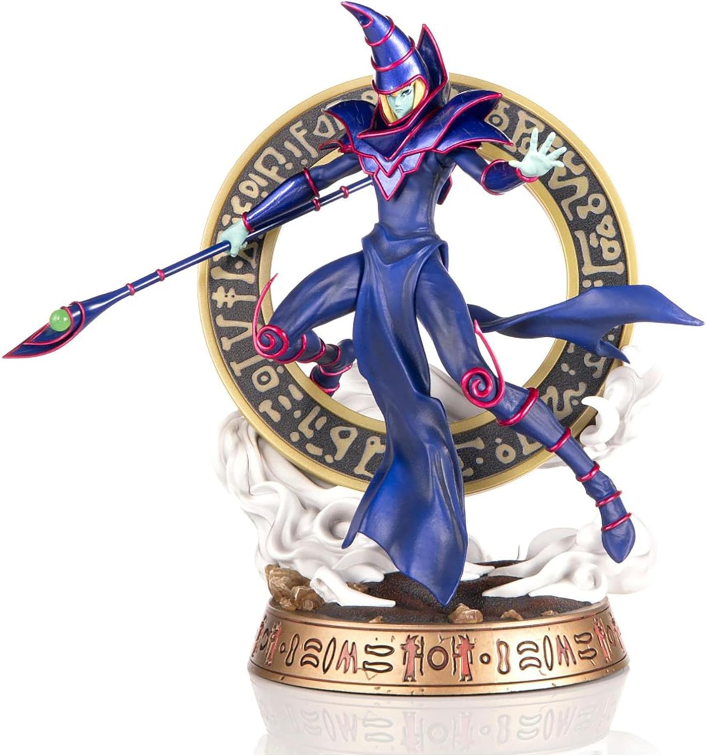 First 4 Figures Yu-Gi-Oh! Estatua del Mago Oscuro - Figura de PVC Variante Azul 30 cm